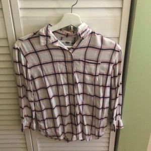 White pink and gray flannel